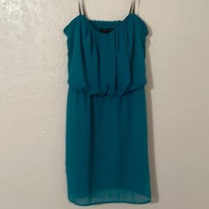 Only wore once. Teal Cocktail Dress Size S.